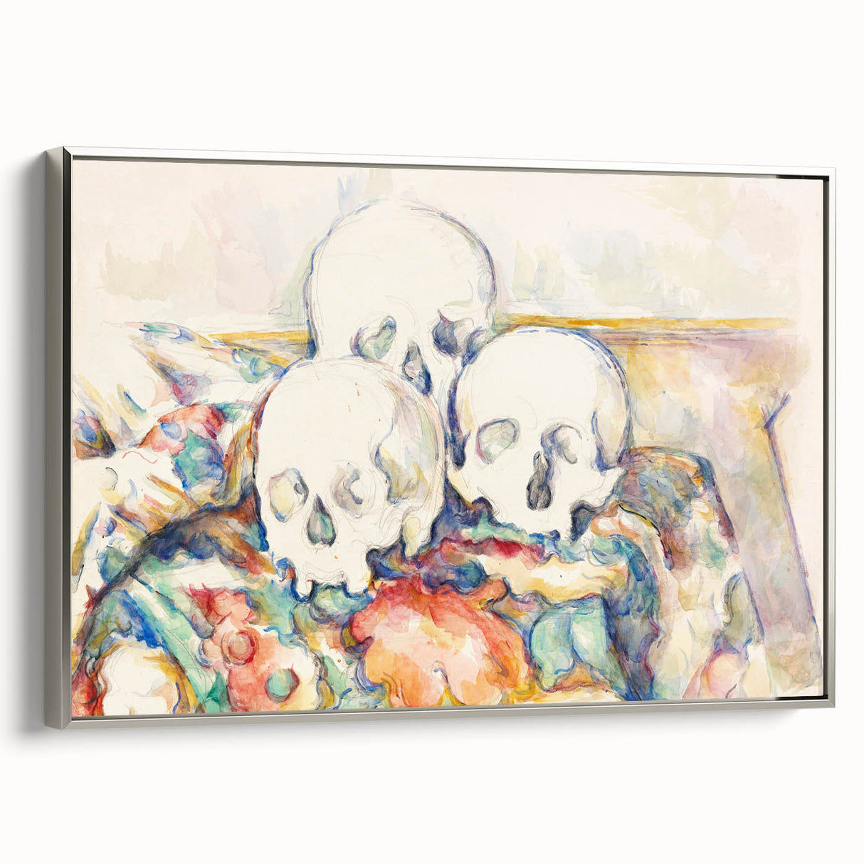 Post-Impressionist Art - The Three Skulls by Paul Cézanne Print