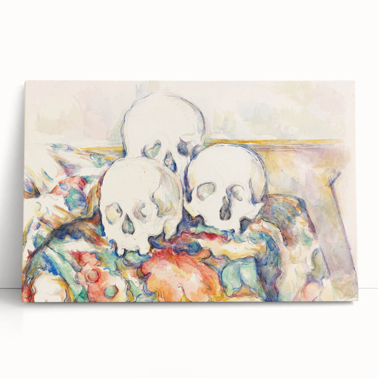 Post-Impressionist Art - The Three Skulls by Paul Cézanne Print