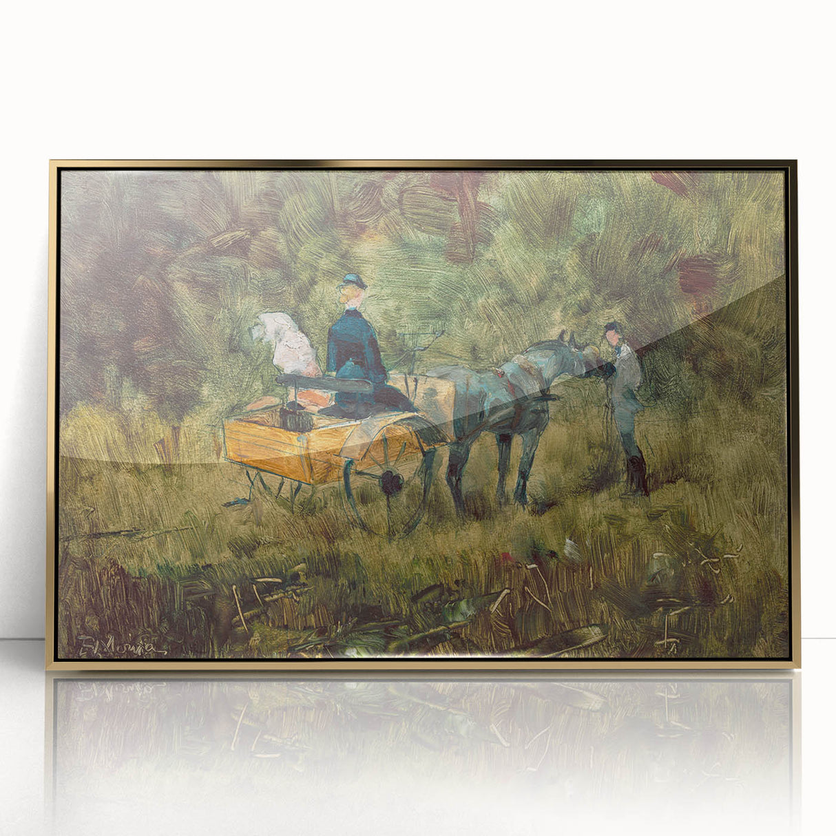 Impressionist Scene - The Trap by Henri de Toulouse-Lautrec Print