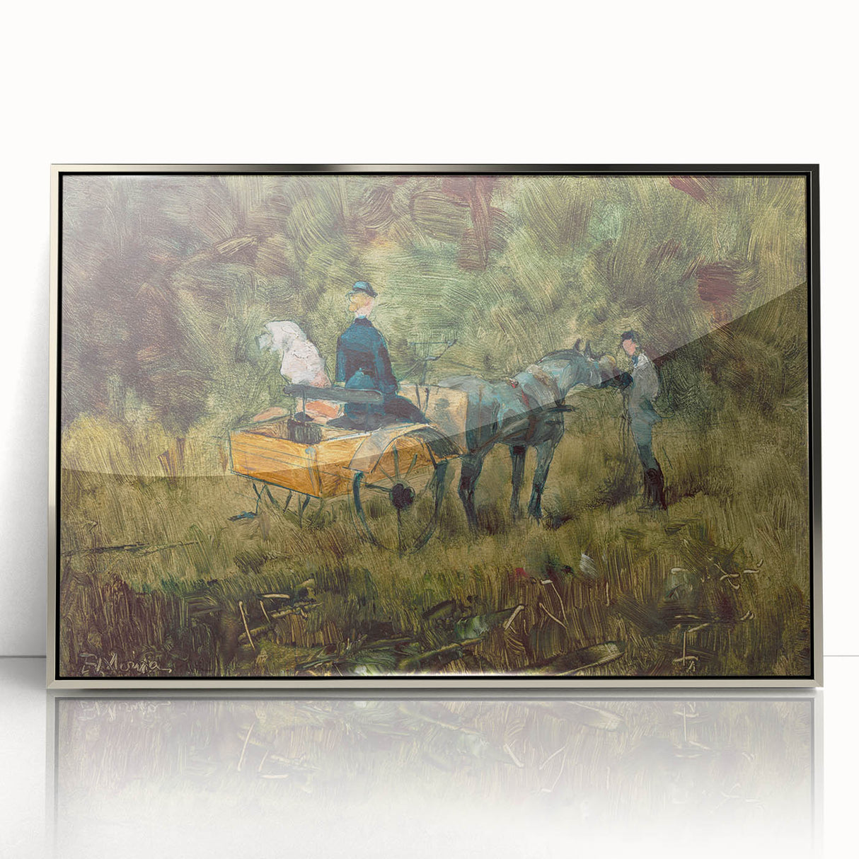 Impressionist Scene - The Trap by Henri de Toulouse-Lautrec Print