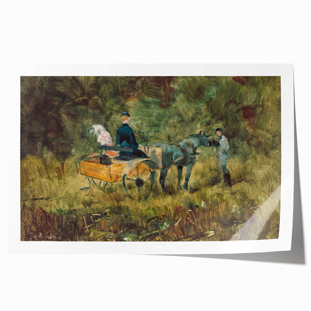 Impressionist Scene - The Trap by Henri de Toulouse-Lautrec Print