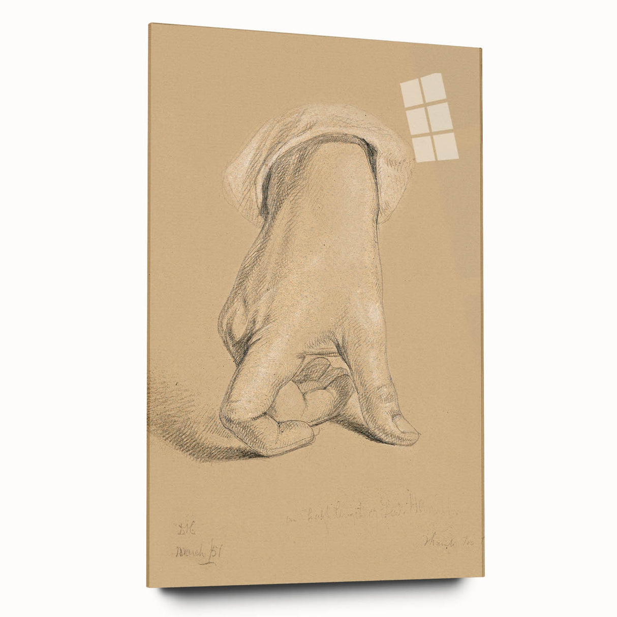 Romanticism Art: Alexander Hamilton Hand Study Canvas Print