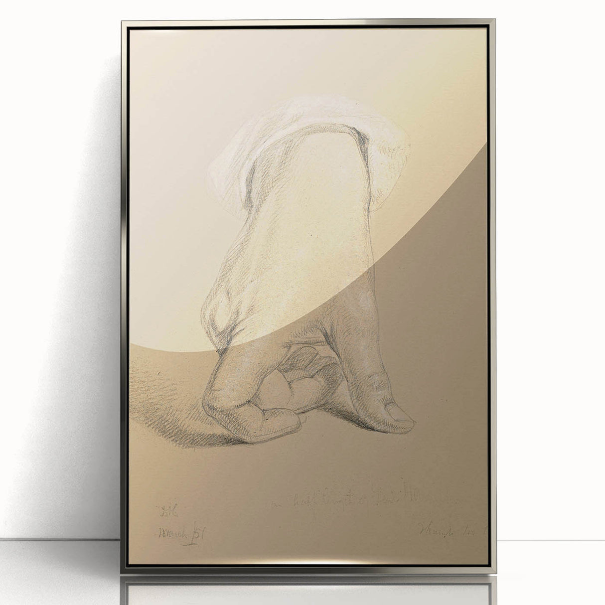 Romanticism Art: Alexander Hamilton Hand Study Canvas Print