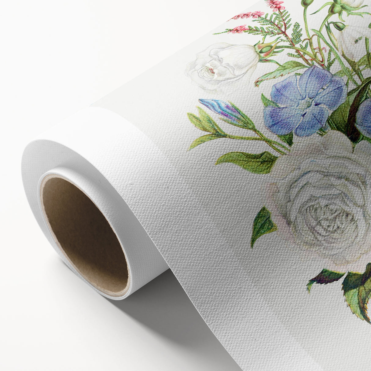 Romanticism Art: Floral Bouquet Illustration Canvas Print