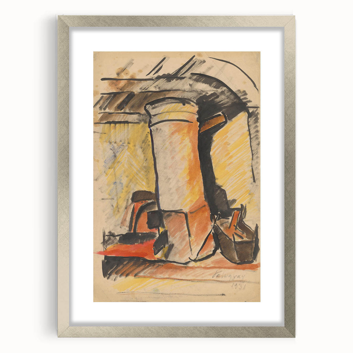 Abstract Modern Still Life - Contemporary Art with Warm Tones - Modern Wall Art