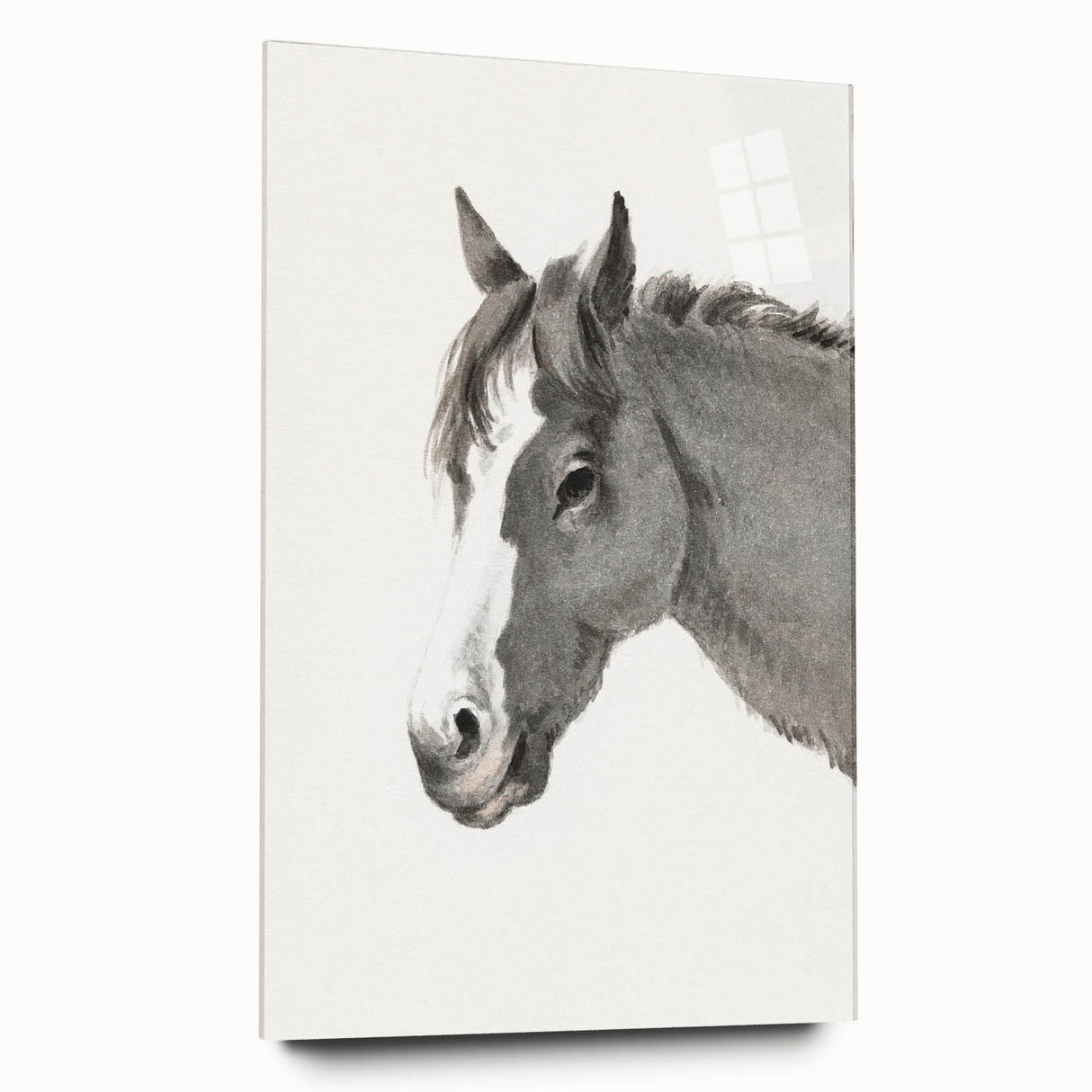 Romanticism Art: Horse Portrait by Jean Bernard Canvas Print