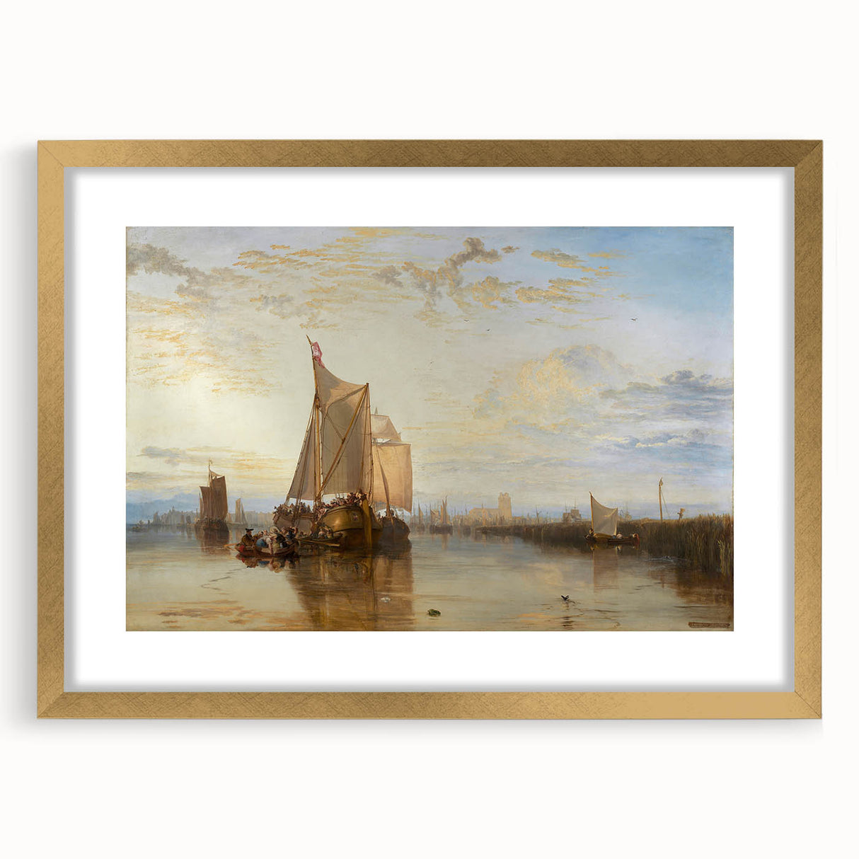 Romantic Art Prints: The Dort Packet-Boat - Historical Maritime Wall Art