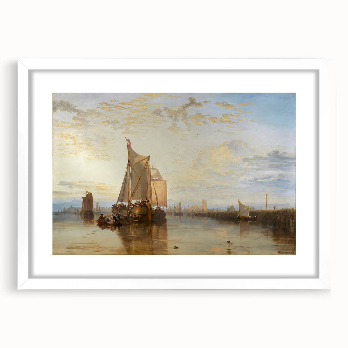 Romantic Art Prints: The Dort Packet-Boat - Historical Maritime Wall Art