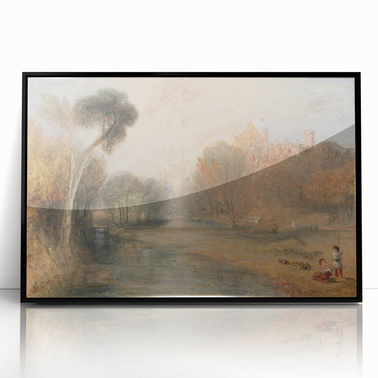 Romantic Art Prints: Schloss Rosenau, Coburg - Historic Landscape Wall Art