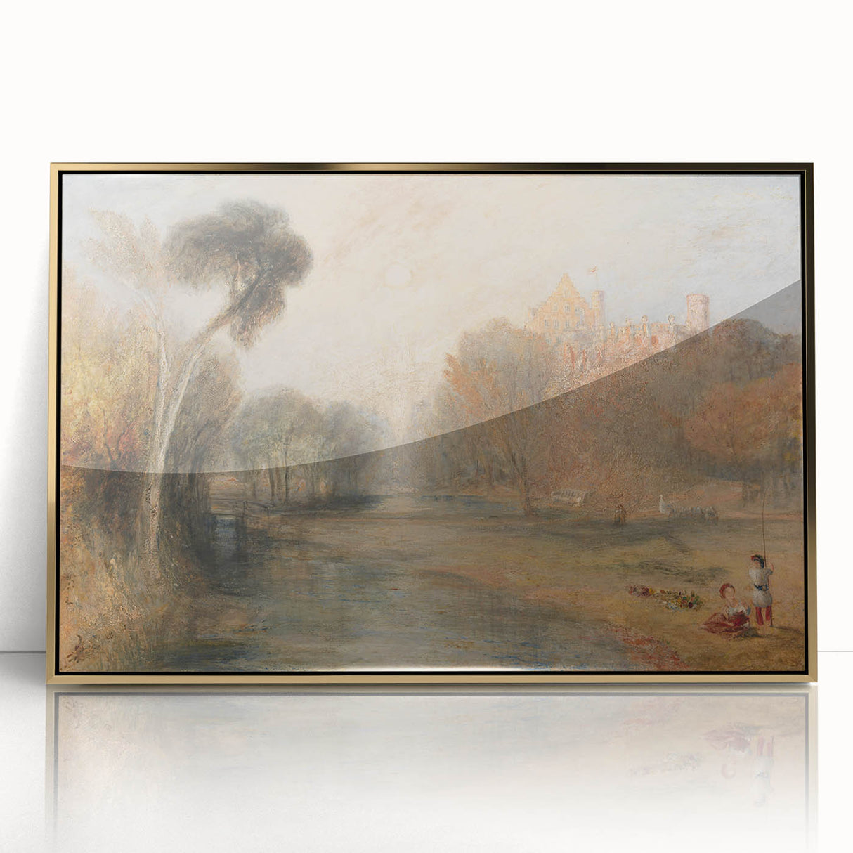 Romantic Art Prints: Schloss Rosenau, Coburg - Historic Landscape Wall Art