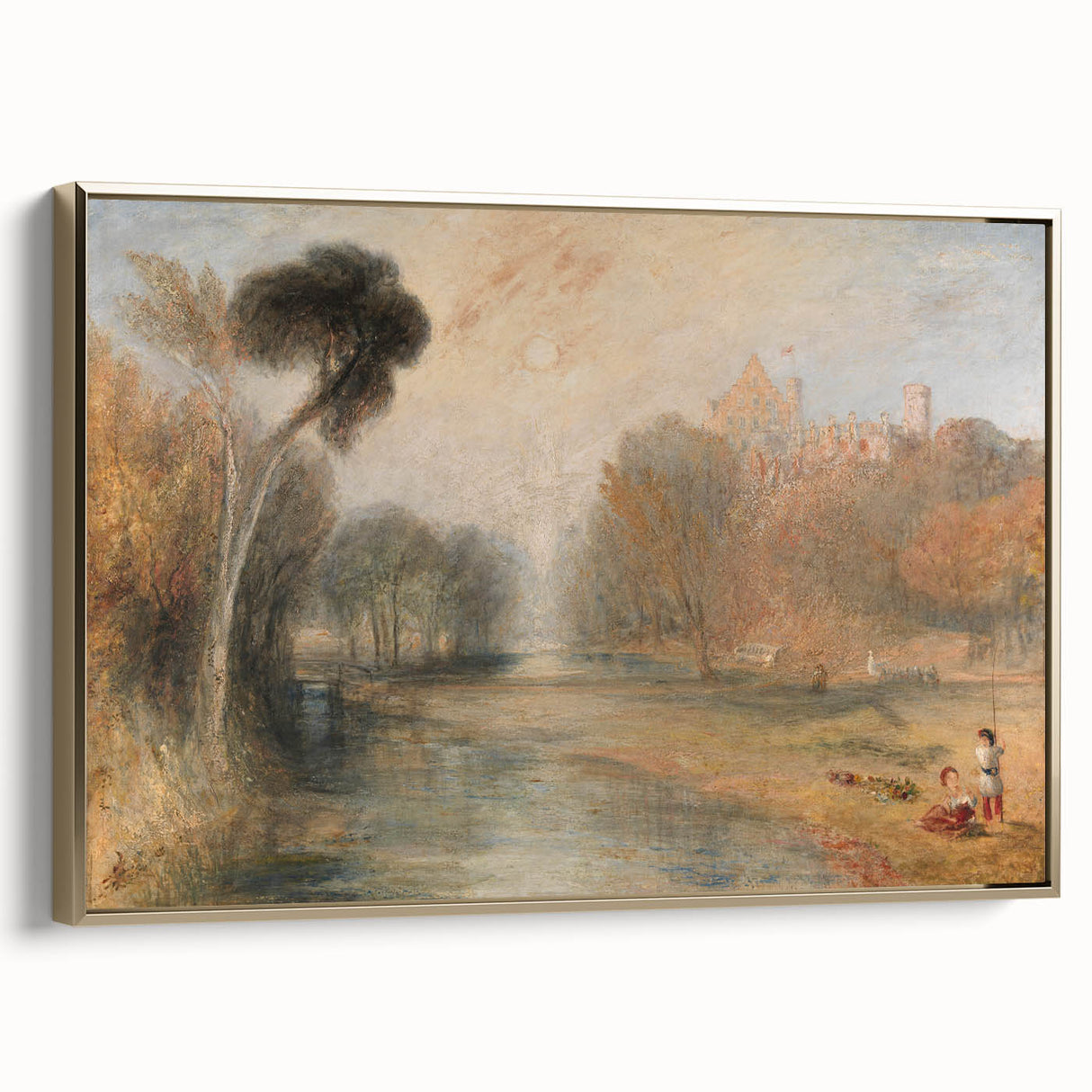 Romantic Art Prints: Schloss Rosenau, Coburg - Historic Landscape Wall Art