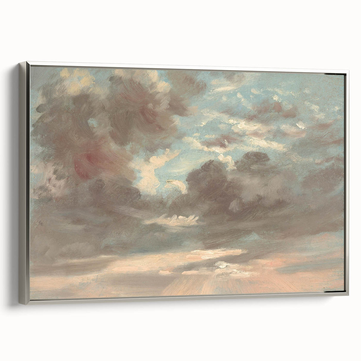 Romanticism Art: Stormy Sunset Cloud Study by John Constable