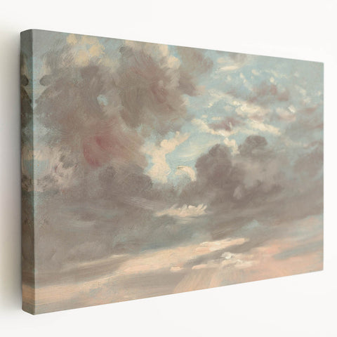 Romanticism Art: Stormy Sunset Cloud Study by John Constable