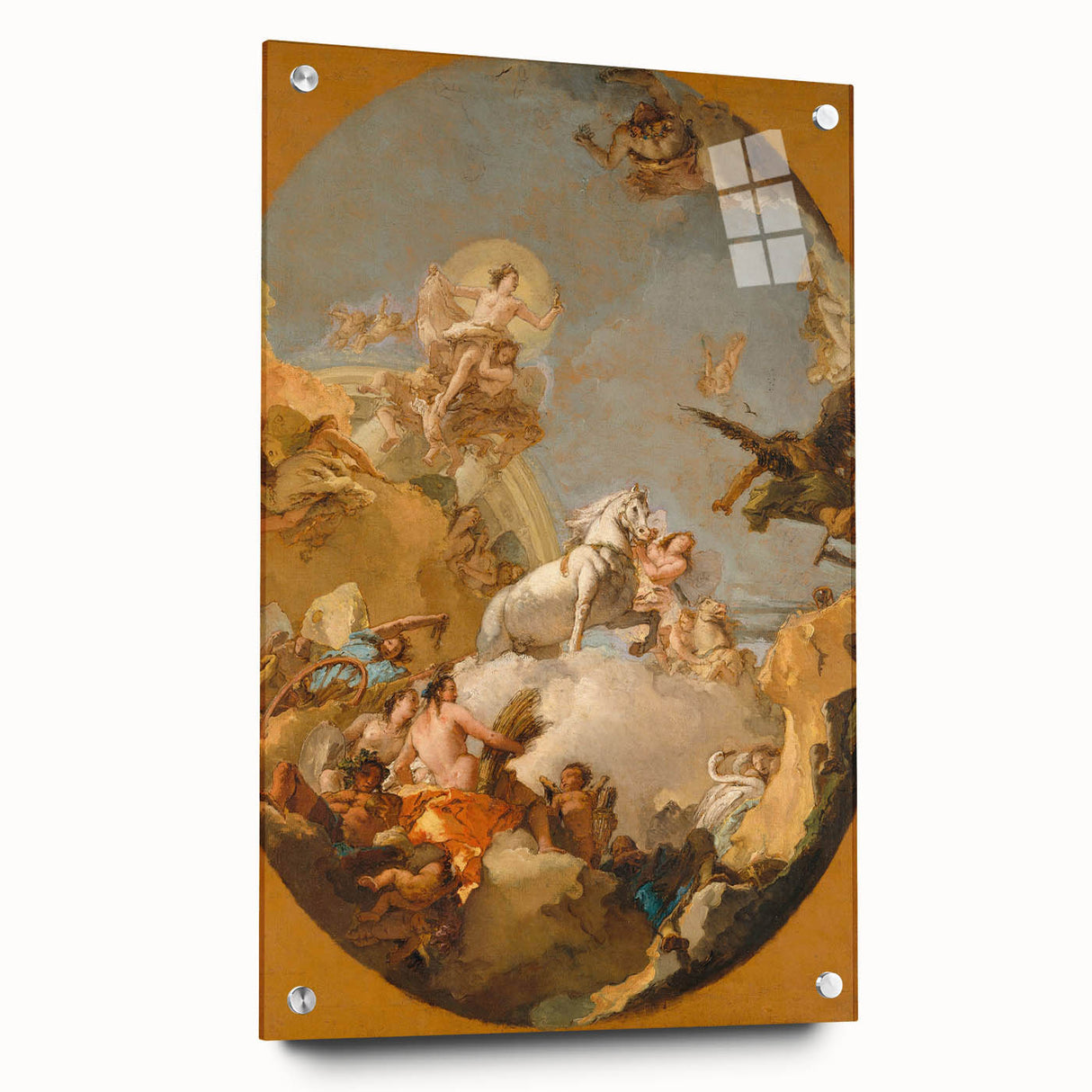 Romanticism Art: The Chariot of Aurora by Tiepolo Canvas Print