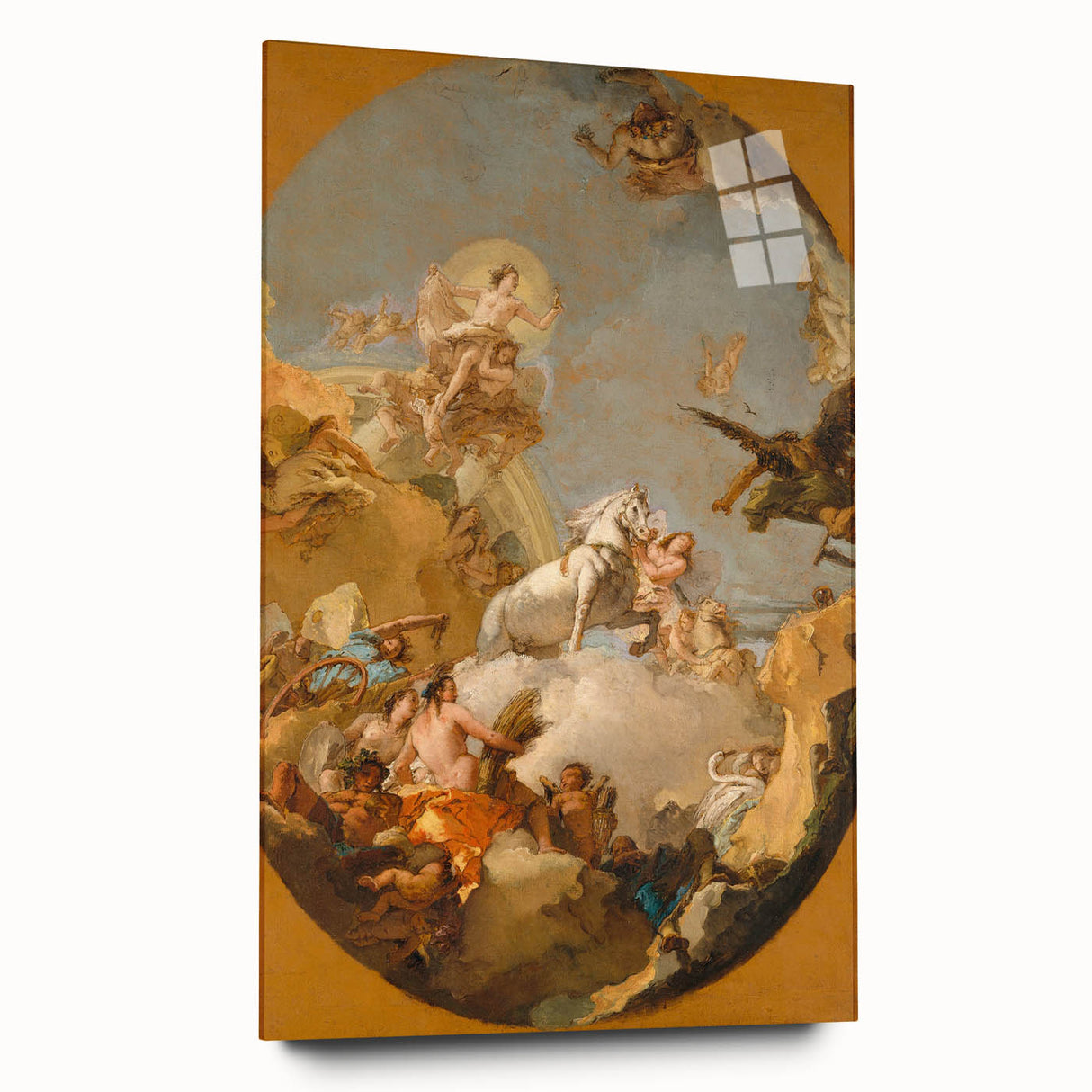 Romanticism Art: The Chariot of Aurora by Tiepolo Canvas Print