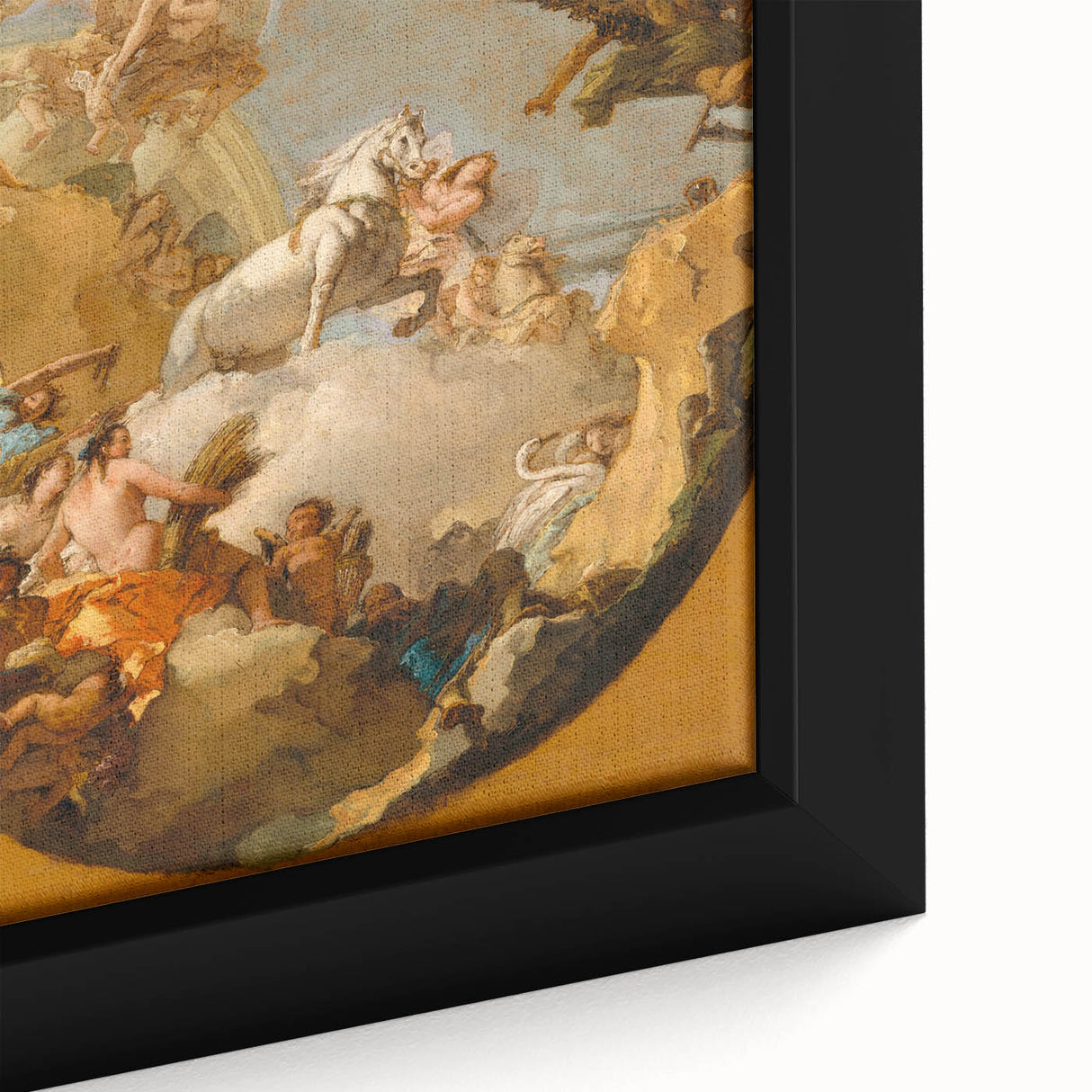 Romanticism Art: The Chariot of Aurora by Tiepolo Canvas Print