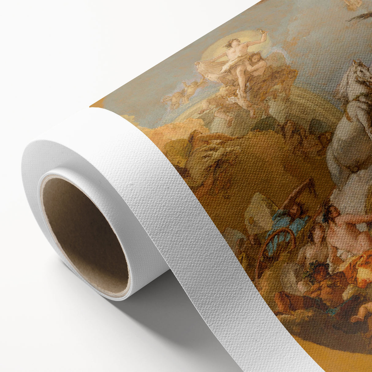 Romanticism Art: The Chariot of Aurora by Tiepolo Canvas Print