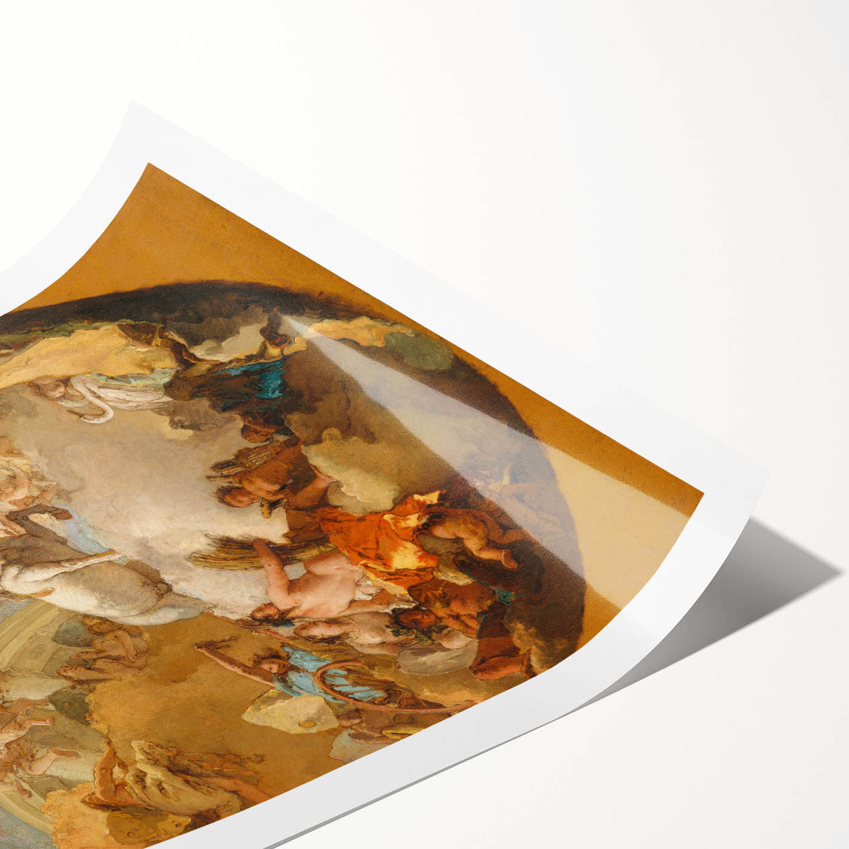 Romanticism Art: The Chariot of Aurora by Tiepolo Canvas Print