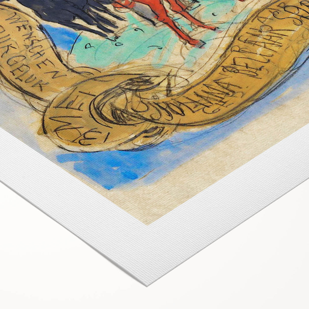 Modern Wall Art: Birth Celebration - Vibrant Abstract Nature Print