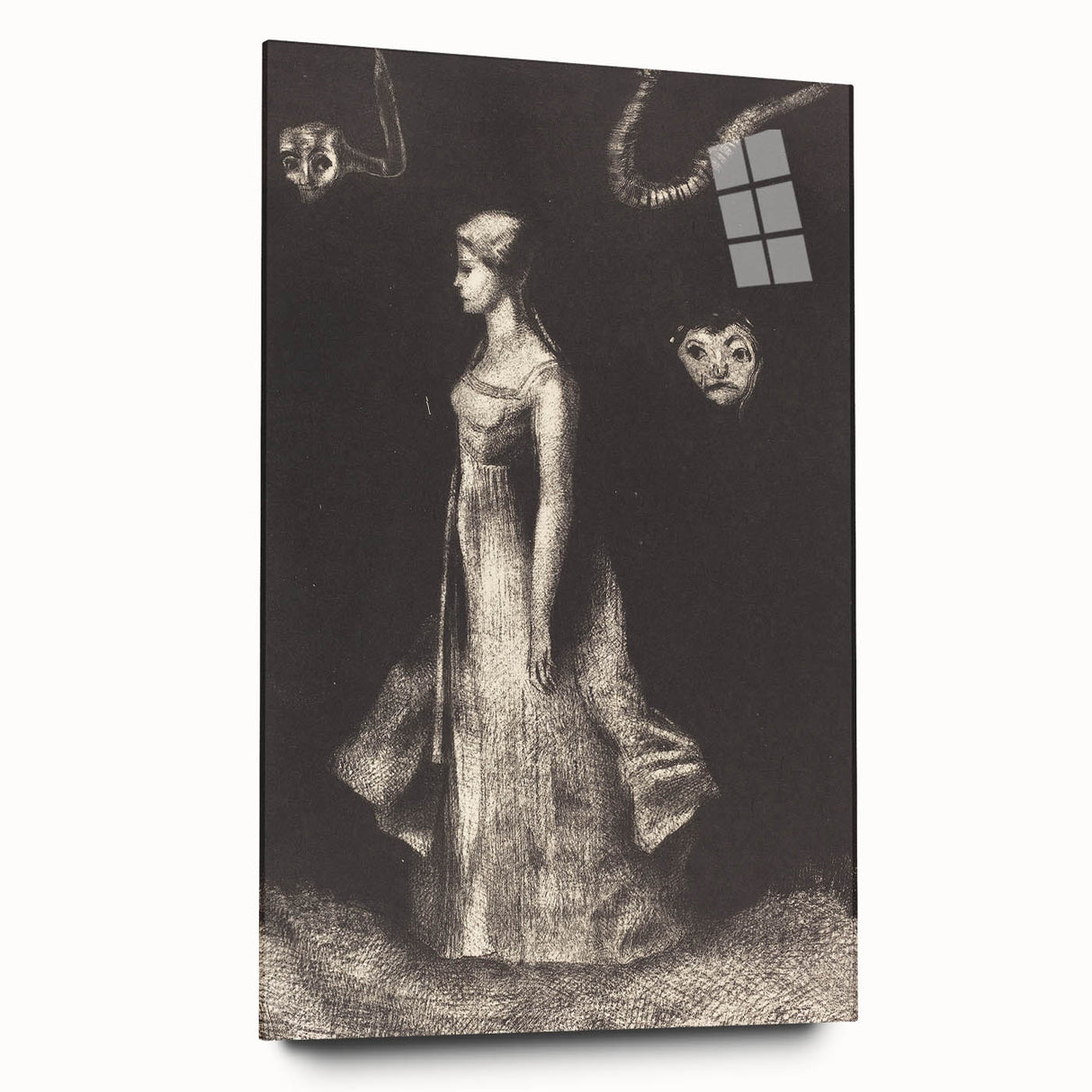 Modern Wall Art: Obsession - Dark and Surreal Monochrome Artwork