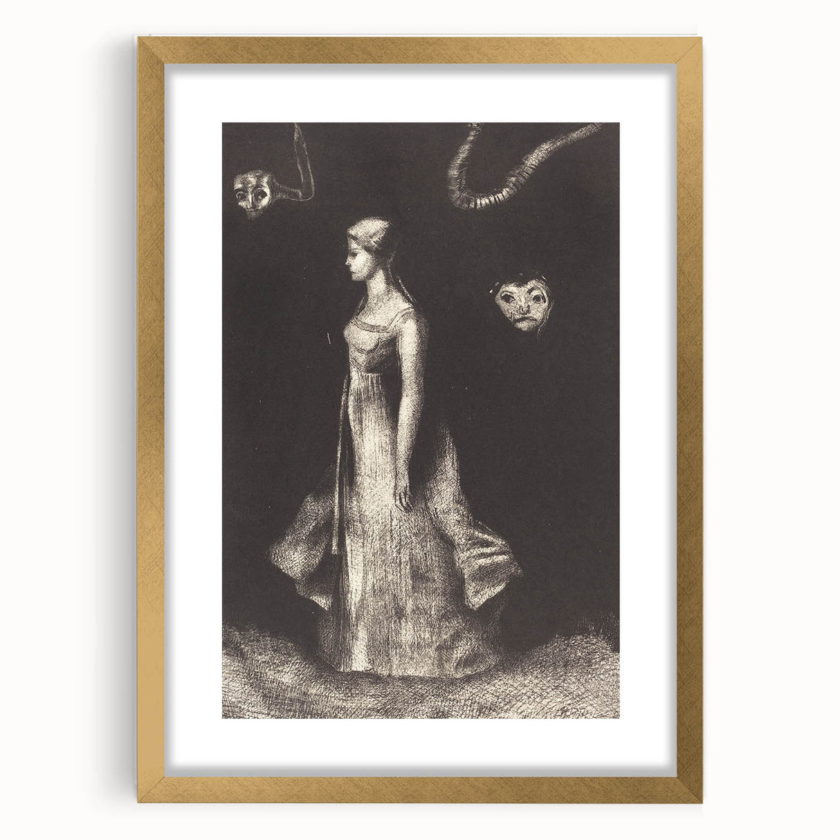 Modern Wall Art: Obsession - Dark and Surreal Monochrome Artwork