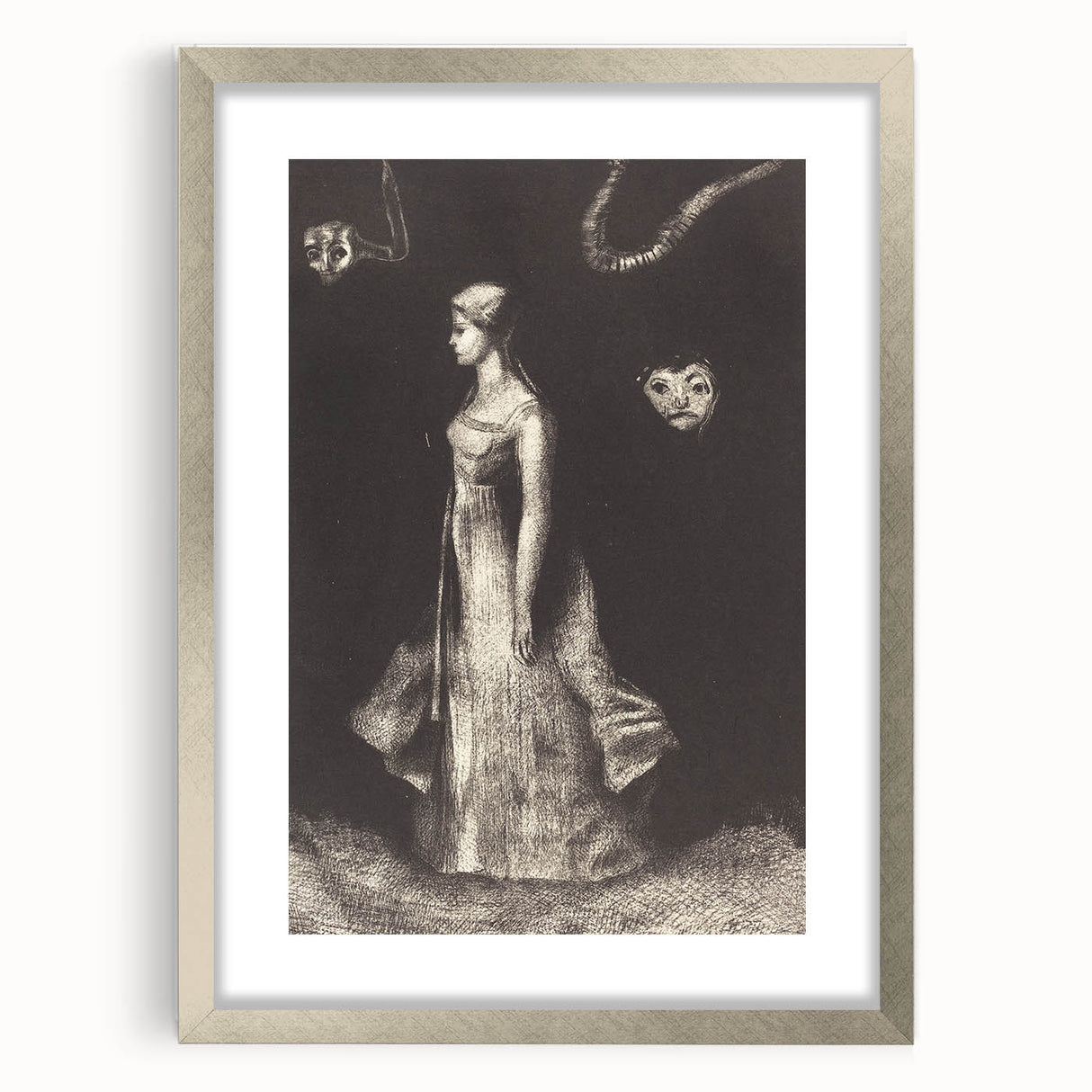 Modern Wall Art: Obsession - Dark and Surreal Monochrome Artwork