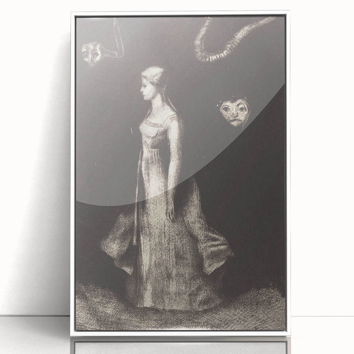 Modern Wall Art: Obsession - Dark and Surreal Monochrome Artwork