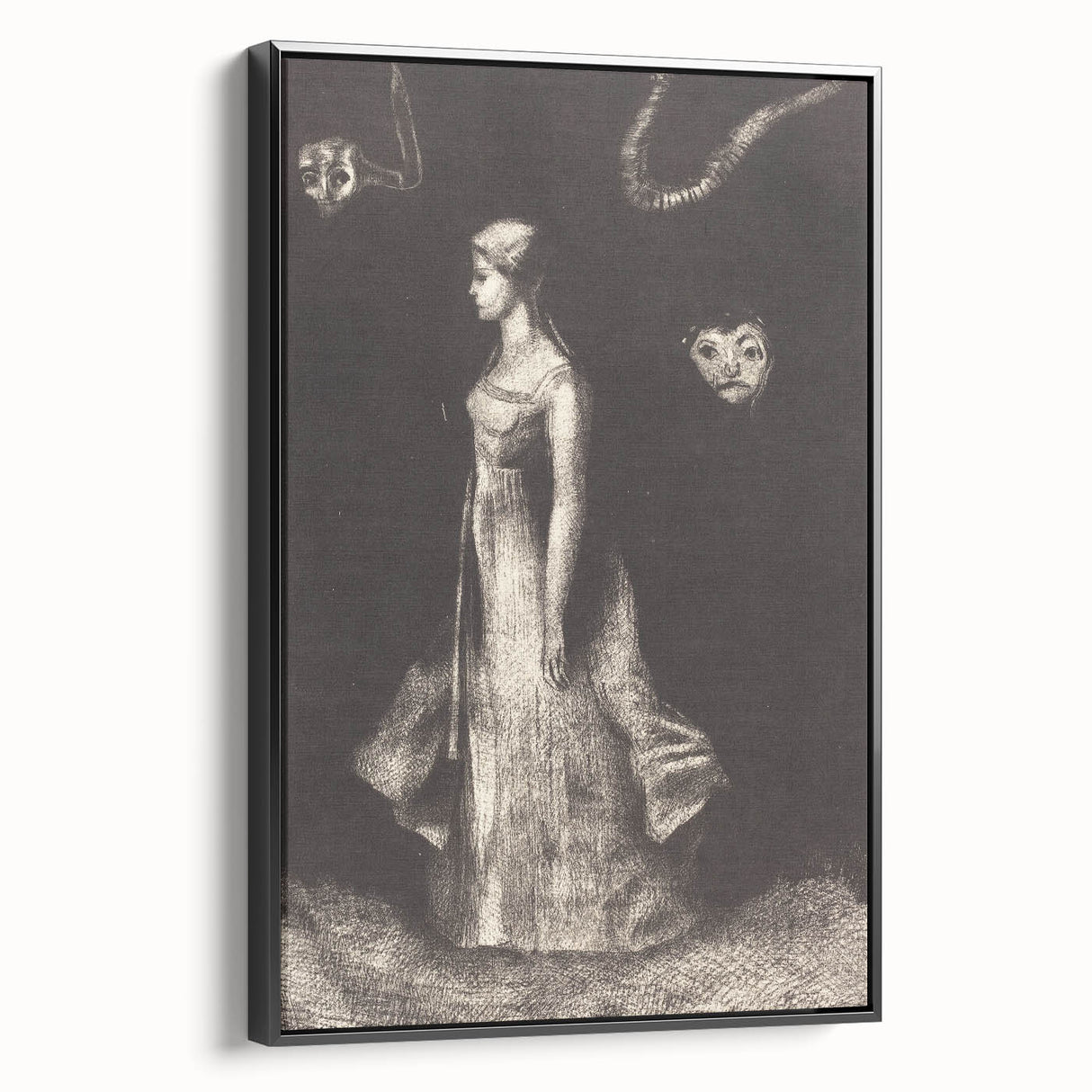 Modern Wall Art: Obsession - Dark and Surreal Monochrome Artwork