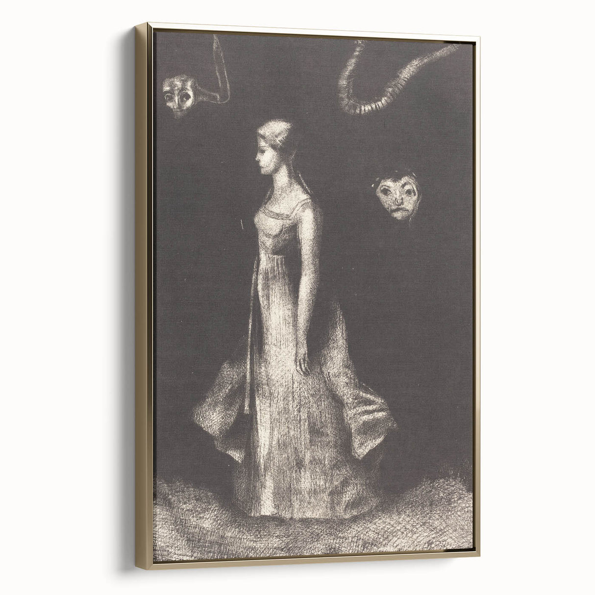 Modern Wall Art: Obsession - Dark and Surreal Monochrome Artwork