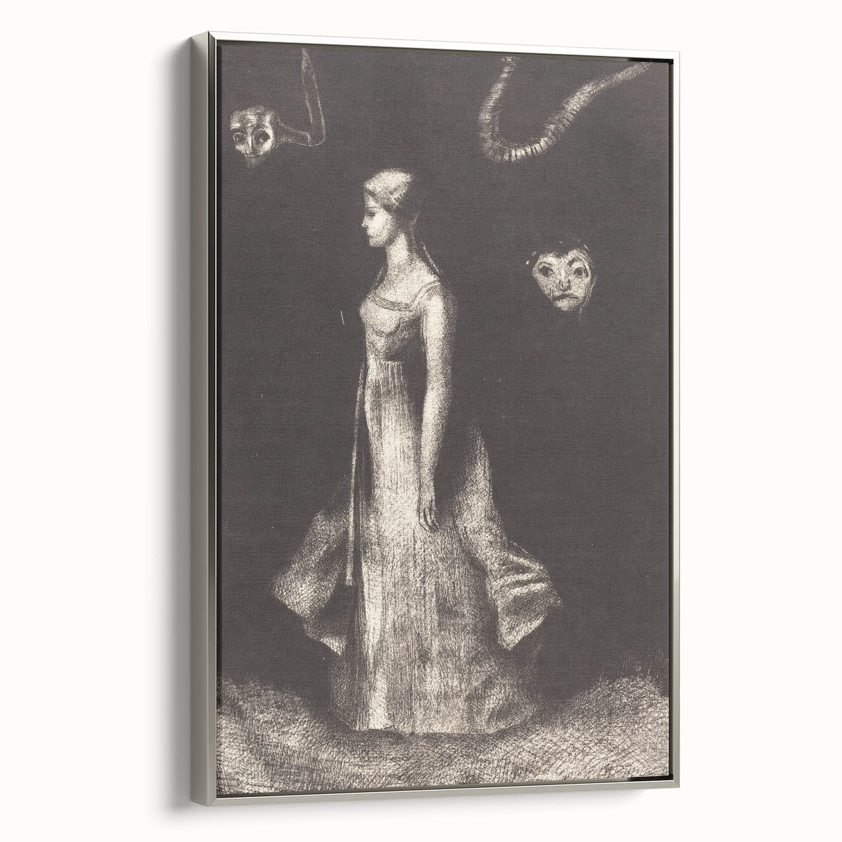 Modern Wall Art: Obsession - Dark and Surreal Monochrome Artwork