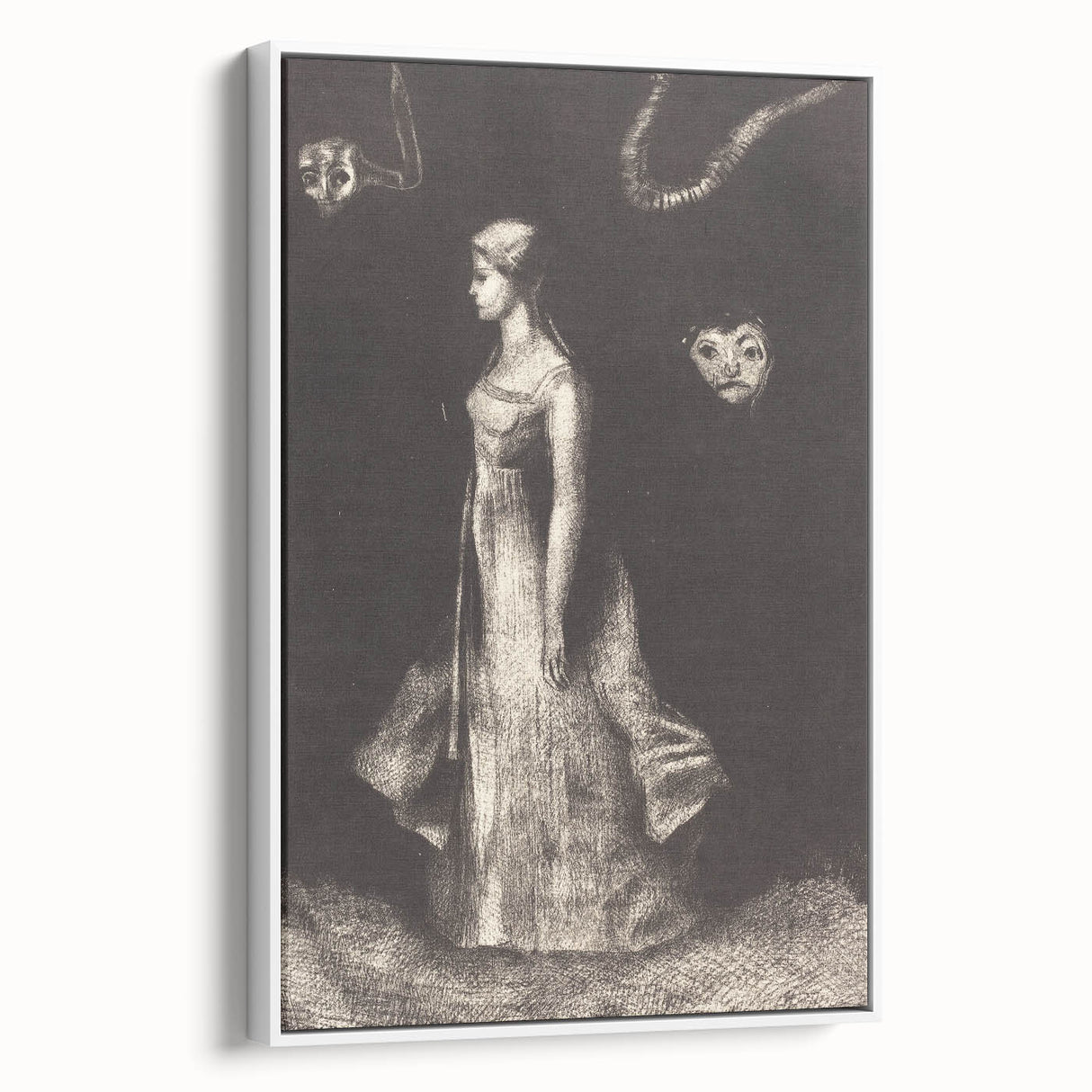 Modern Wall Art: Obsession - Dark and Surreal Monochrome Artwork