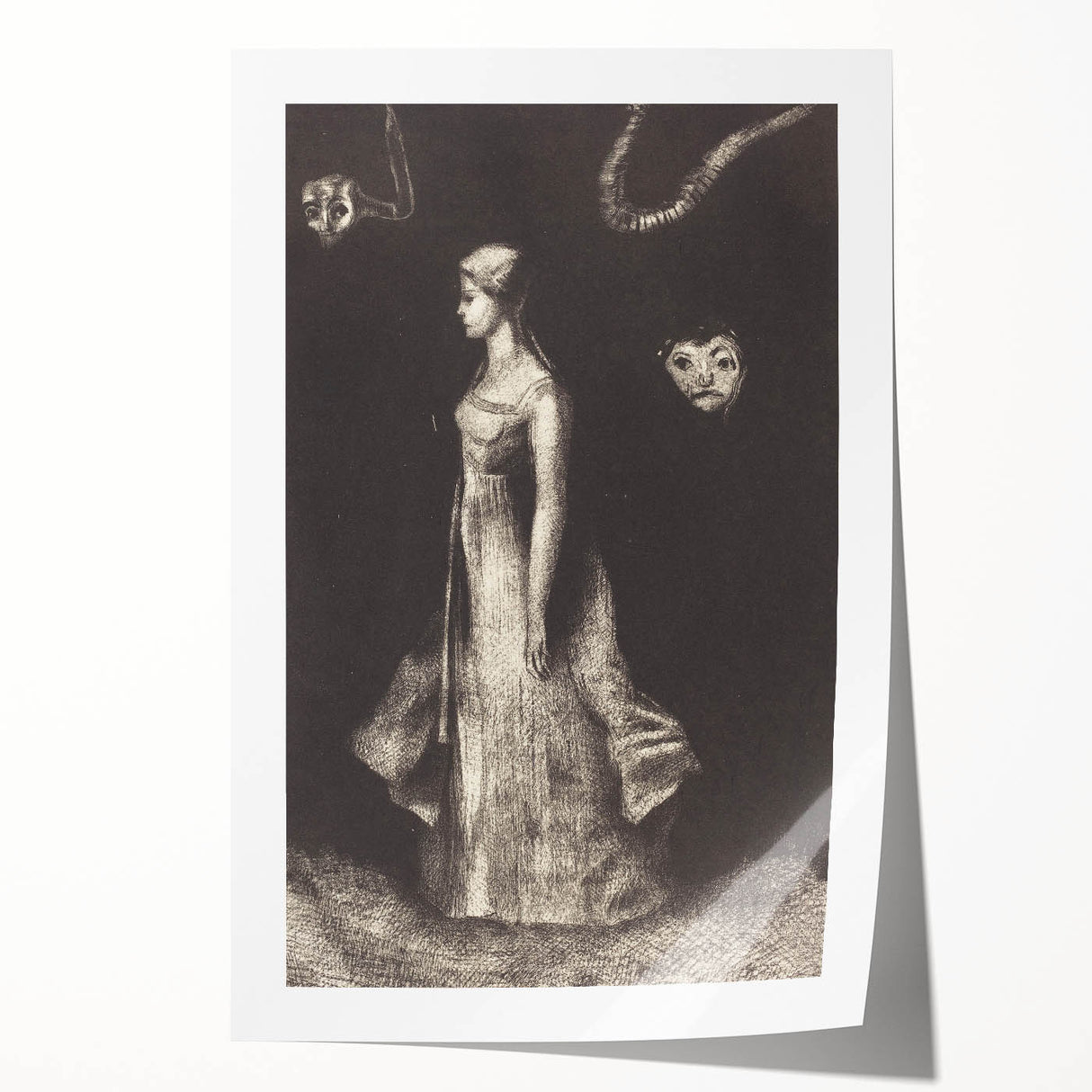 Modern Wall Art: Obsession - Dark and Surreal Monochrome Artwork