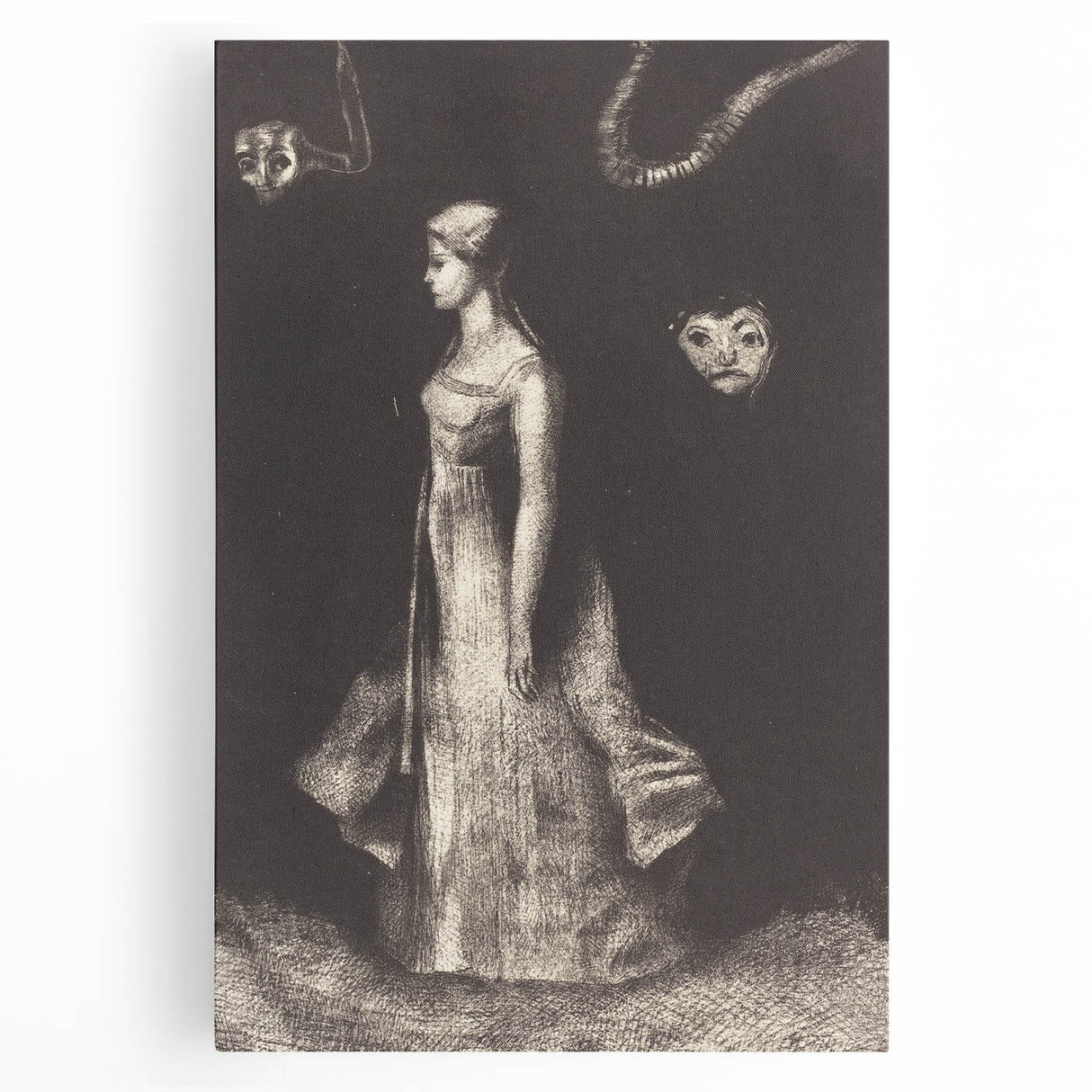 Modern Wall Art: Obsession - Dark and Surreal Monochrome Artwork