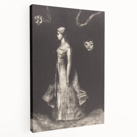 Modern Wall Art: Obsession - Dark and Surreal Monochrome Artwork