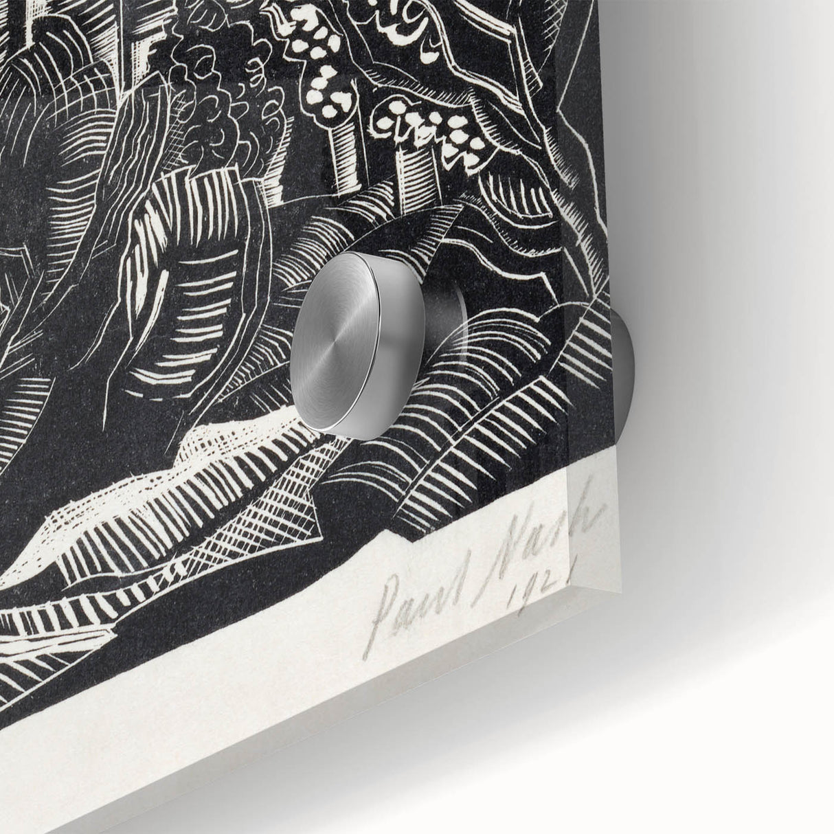 Modern Wall Art: Winter Scene - Monochrome Abstract Nature Print