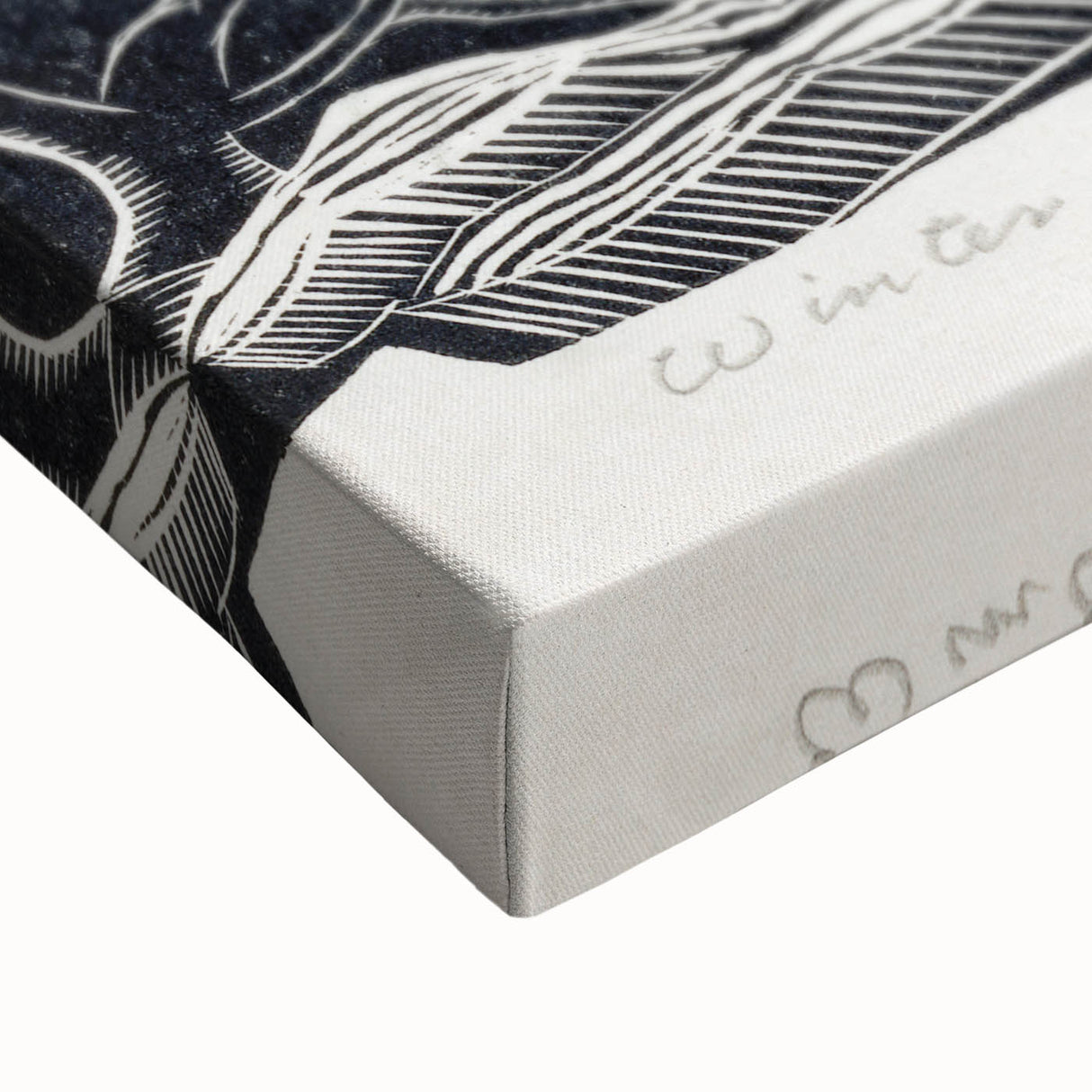 Modern Wall Art: Winter Scene - Monochrome Abstract Nature Print