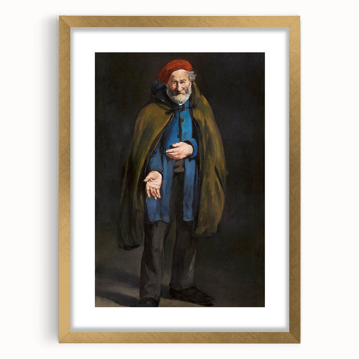 Modern Wall Art: The Beggar - Classic Portrait with Modern Appeal