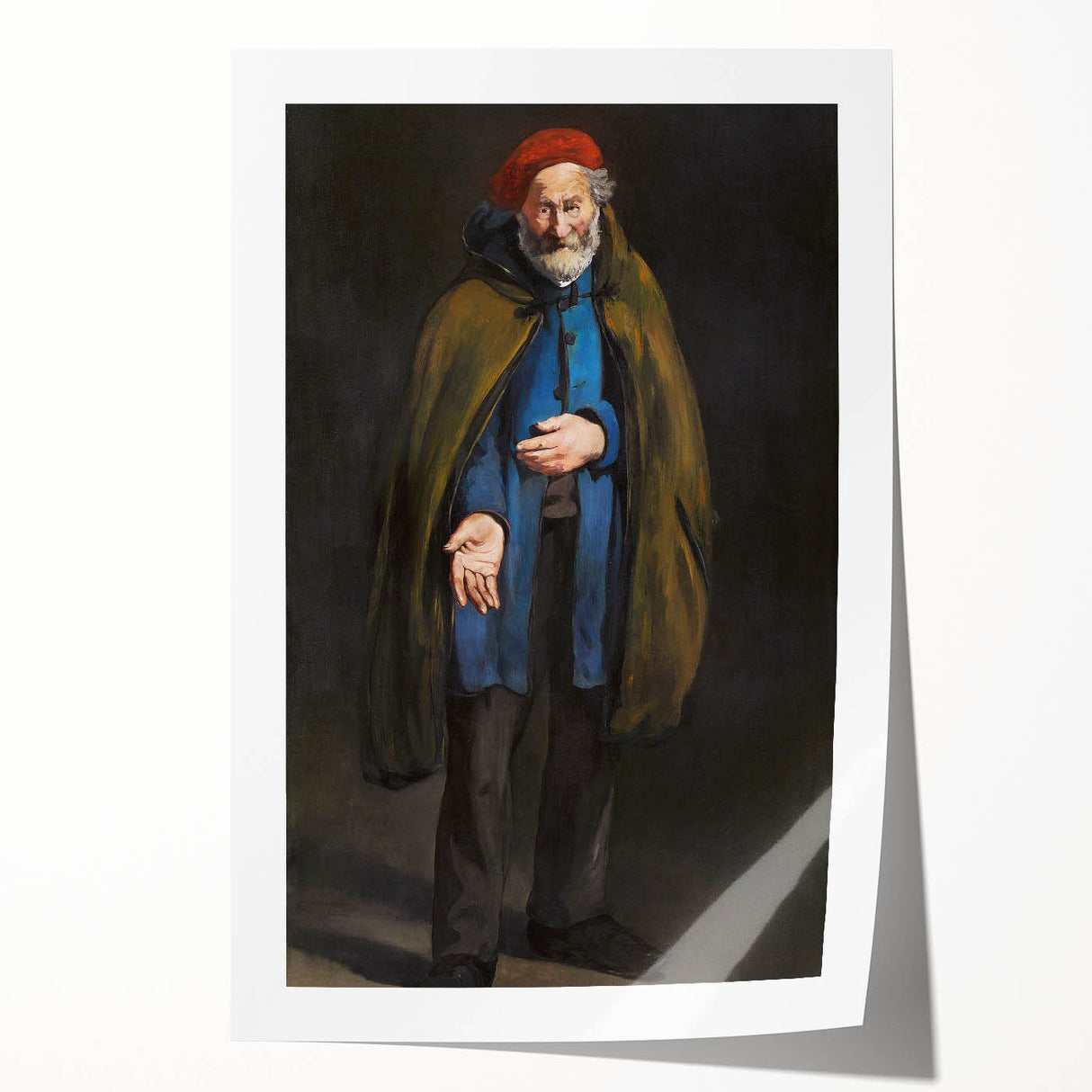 Modern Wall Art: The Beggar - Classic Portrait with Modern Appeal