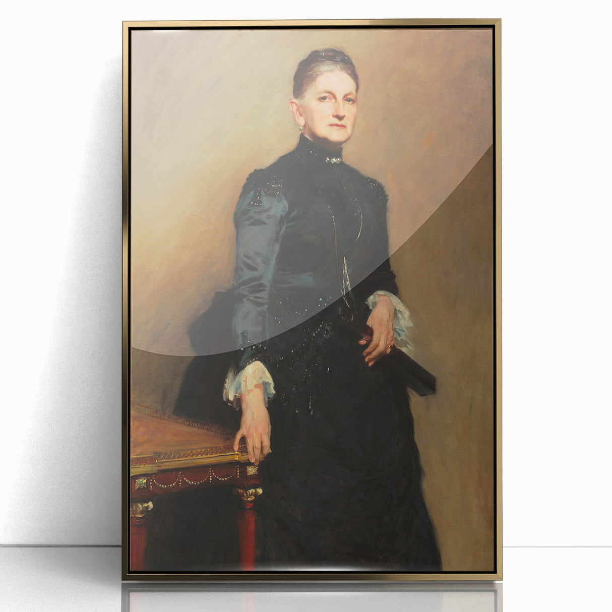 Modern Wall Art: Eleanora Portrait - Timeless Classic Elegance