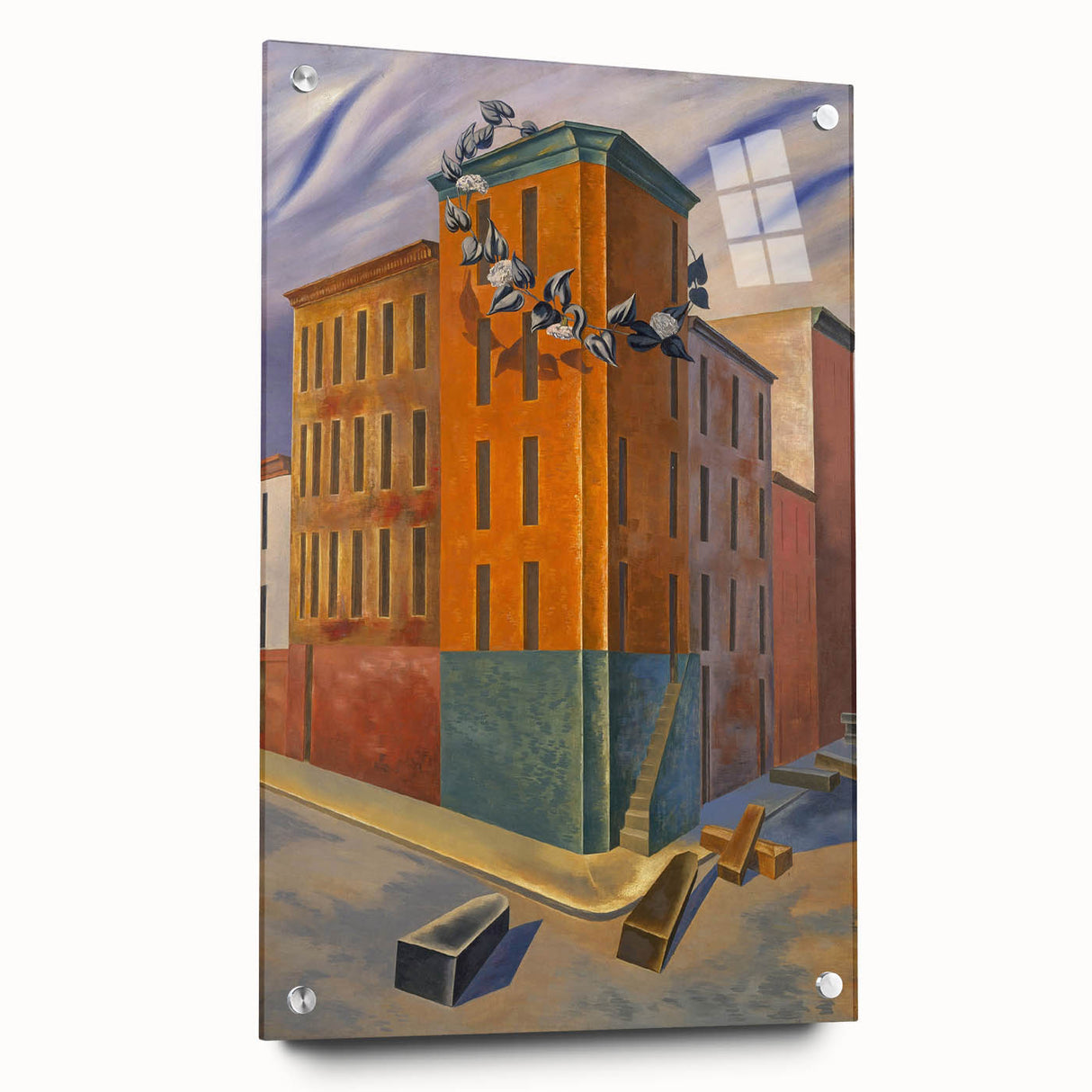 Modern Wall Art: Urban Surrealism - Bold Architectural Abstract Print