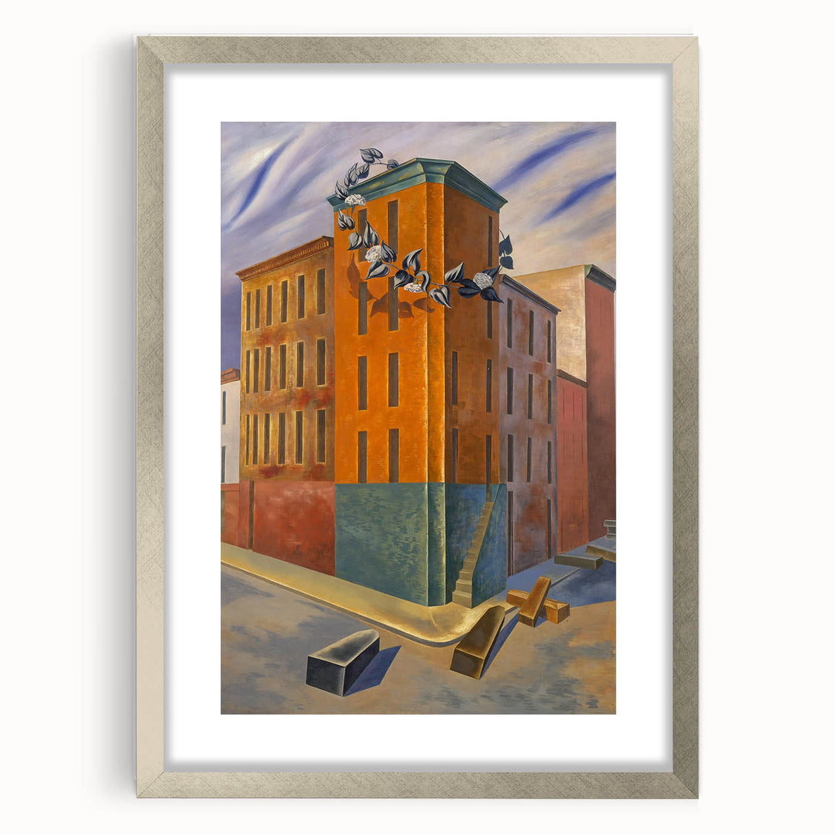 Modern Wall Art: Urban Surrealism - Bold Architectural Abstract Print