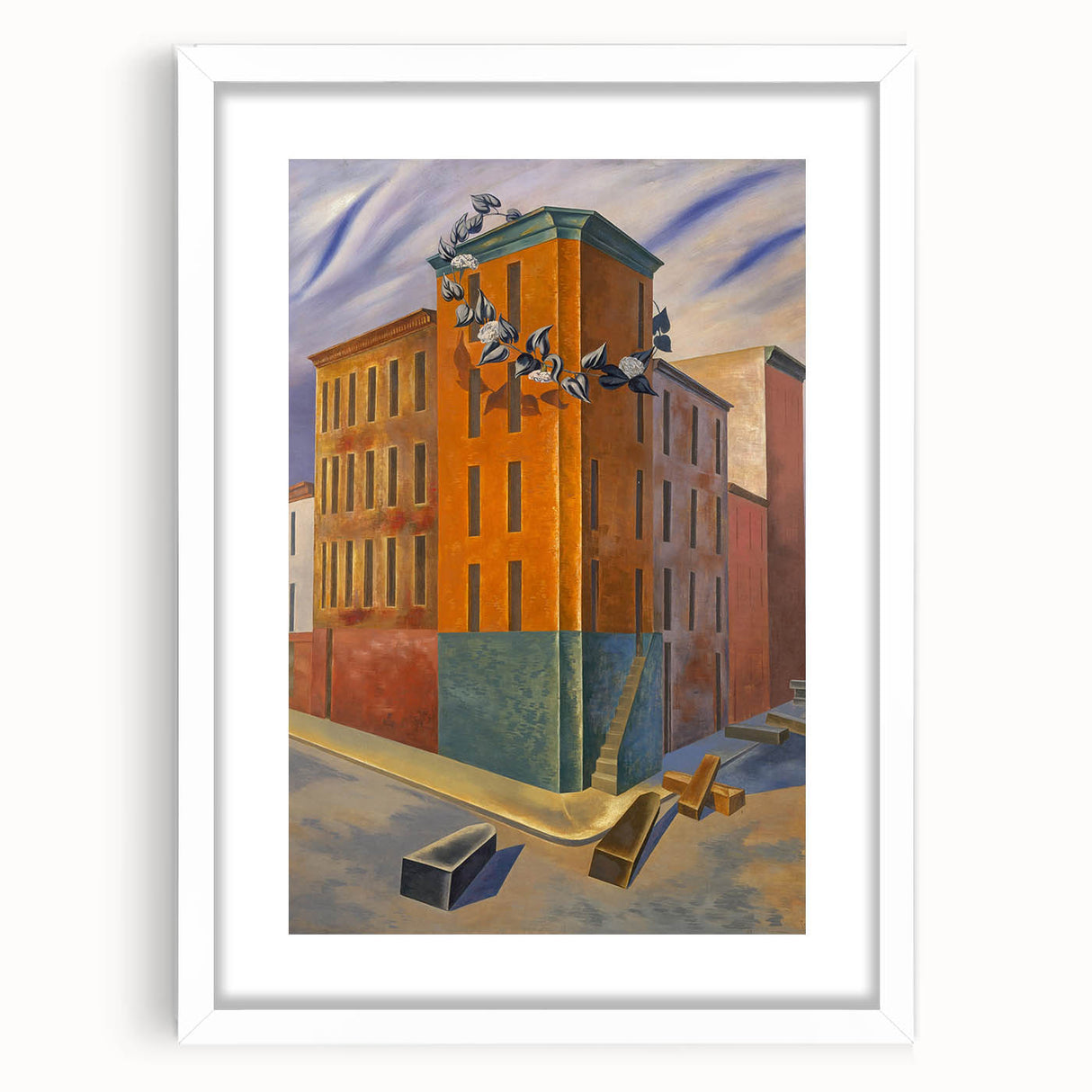 Modern Wall Art: Urban Surrealism - Bold Architectural Abstract Print