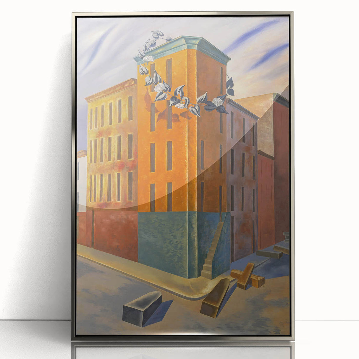 Modern Wall Art: Urban Surrealism - Bold Architectural Abstract Print