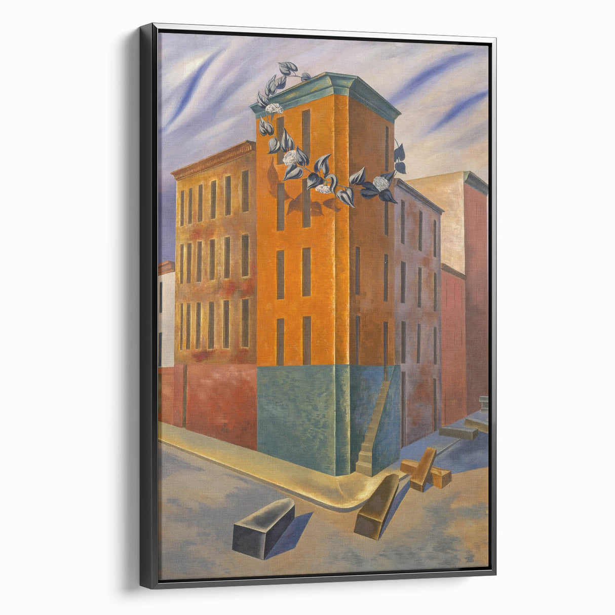 Modern Wall Art: Urban Surrealism - Bold Architectural Abstract Print