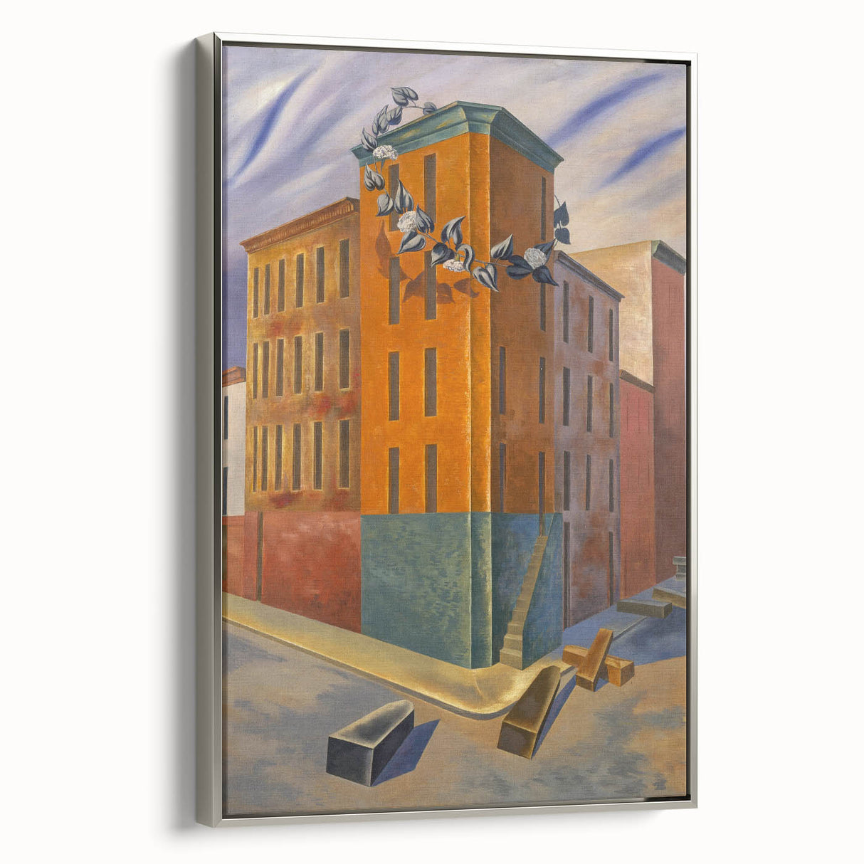 Modern Wall Art: Urban Surrealism - Bold Architectural Abstract Print