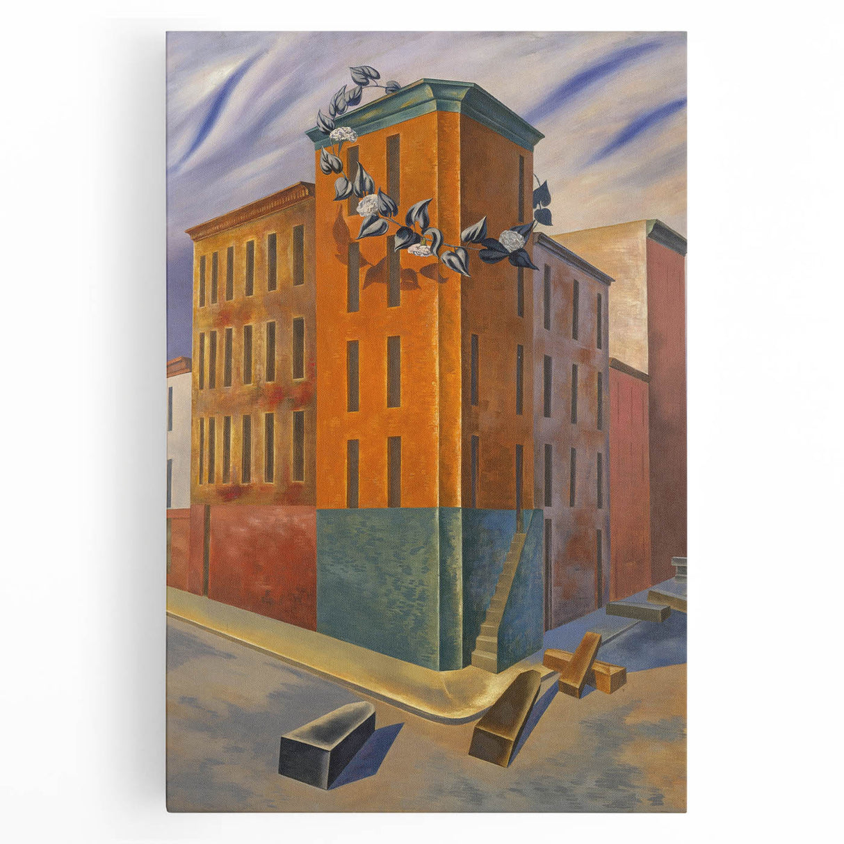 Modern Wall Art: Urban Surrealism - Bold Architectural Abstract Print