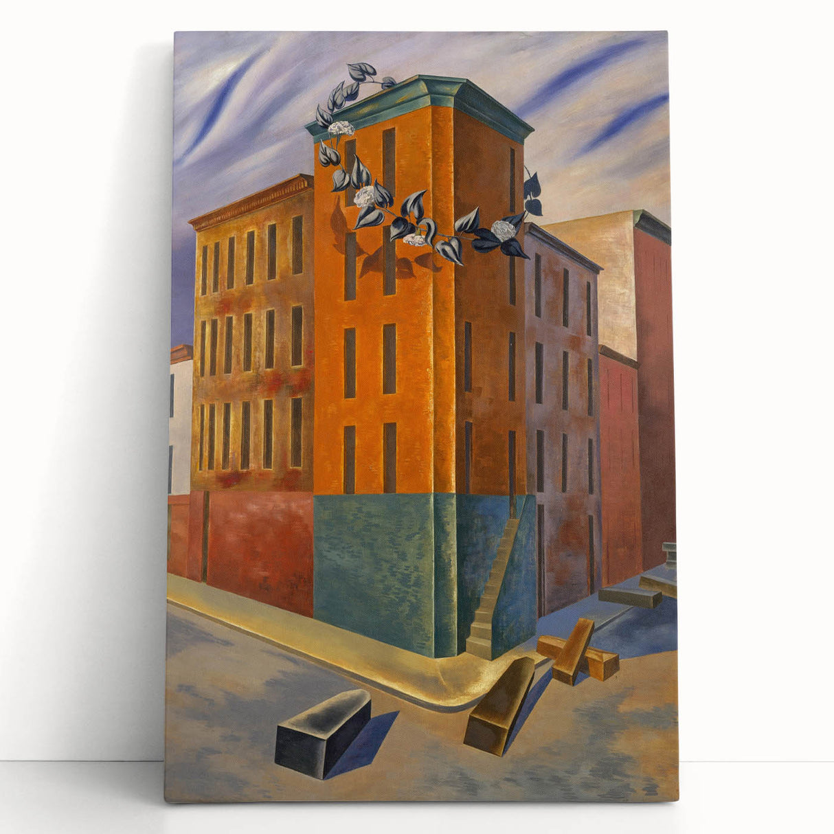 Modern Wall Art: Urban Surrealism - Bold Architectural Abstract Print