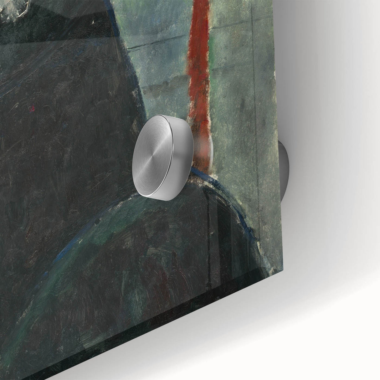 Modern Wall Art: Woman with Red Hair - Elegant Abstract Portrait