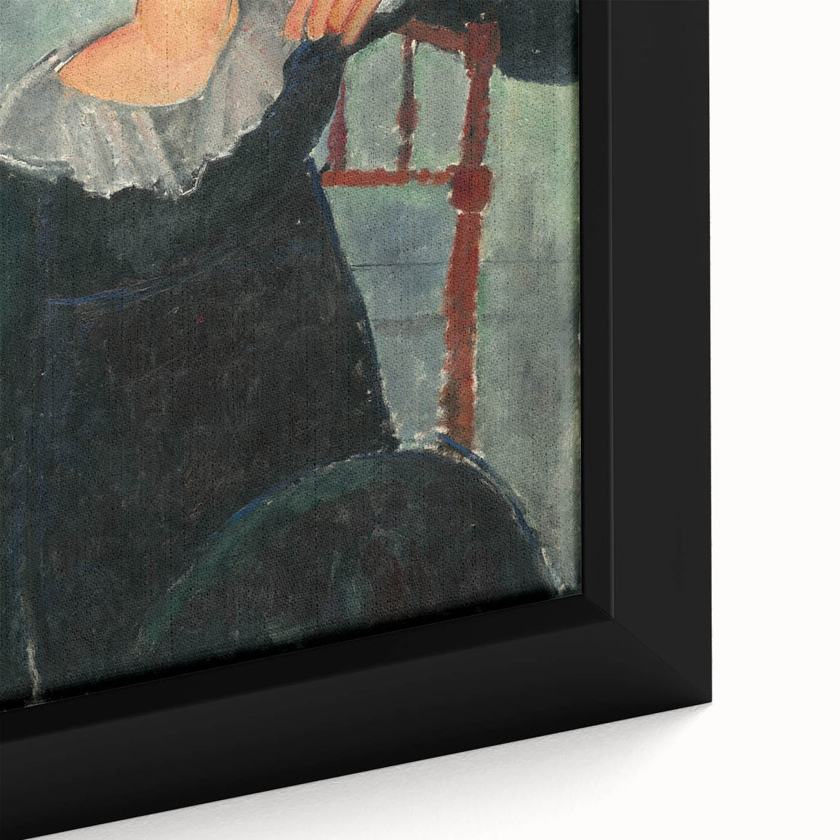 Modern Wall Art: Woman with Red Hair - Elegant Abstract Portrait