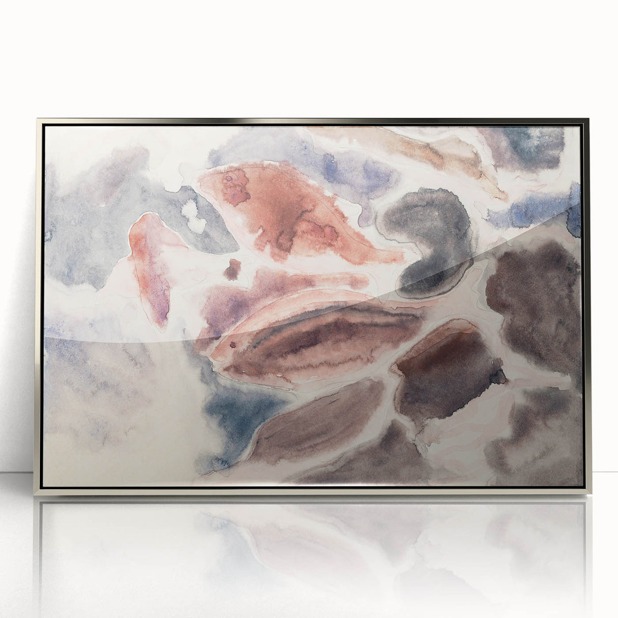 Modern Wall Art - Tranquil Ocean Breeze | Contemporary Abstract Art Print